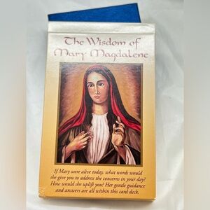 The Wisdom of Mary Magdalene Oracle Card Deck - Cream & Red